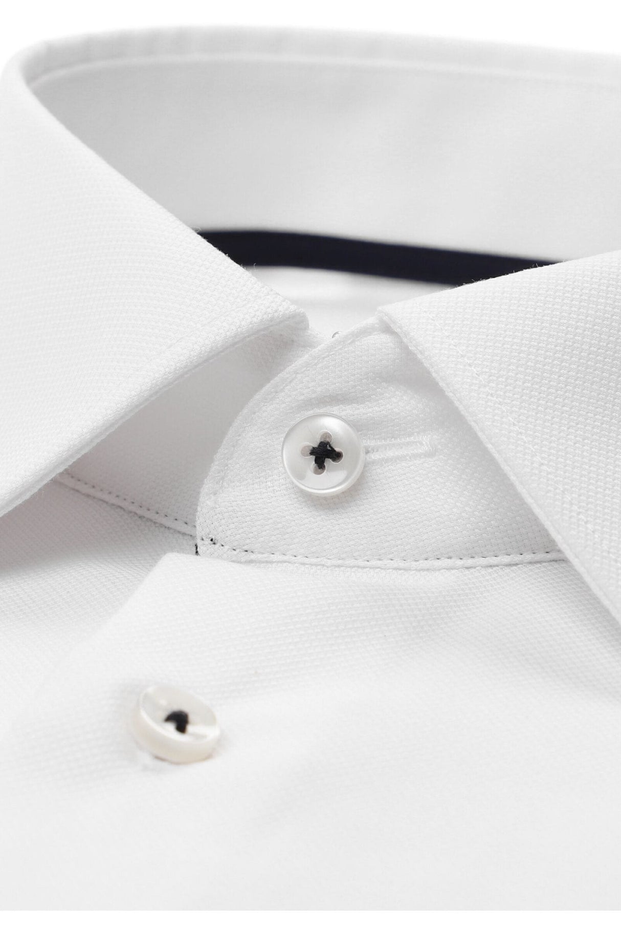 Eterna White Twill L/S Formal Shirt White
