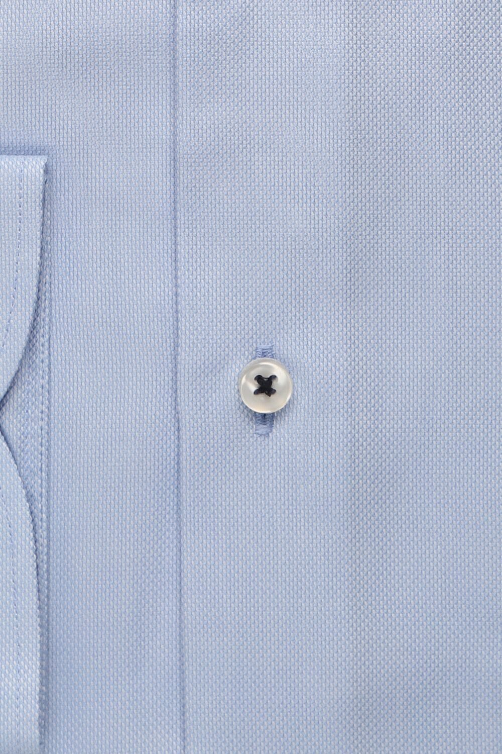 Eterna Light Blue Textured Formal Shirt Blue