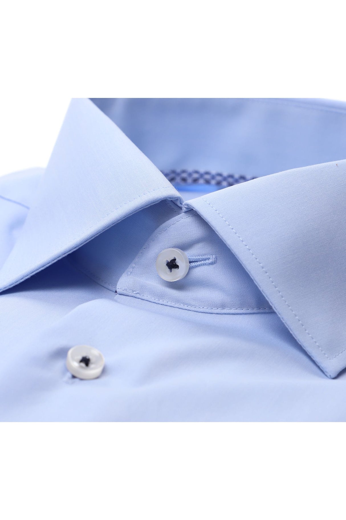 Eterna Light Blue Aqua Ton Formal Shirt Blue
