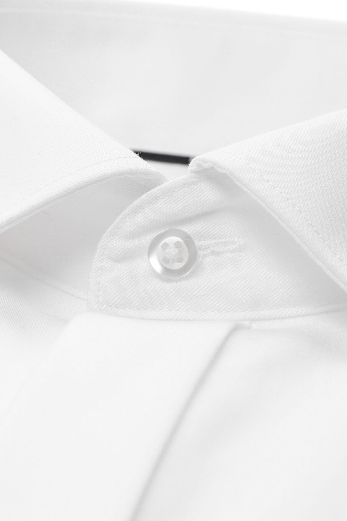 Eterna White Twill Double Cuff Shirt White