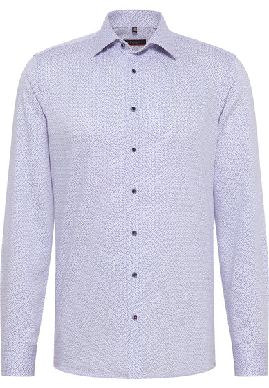 Eterna Solis Lilac Patterned Shirt Purple