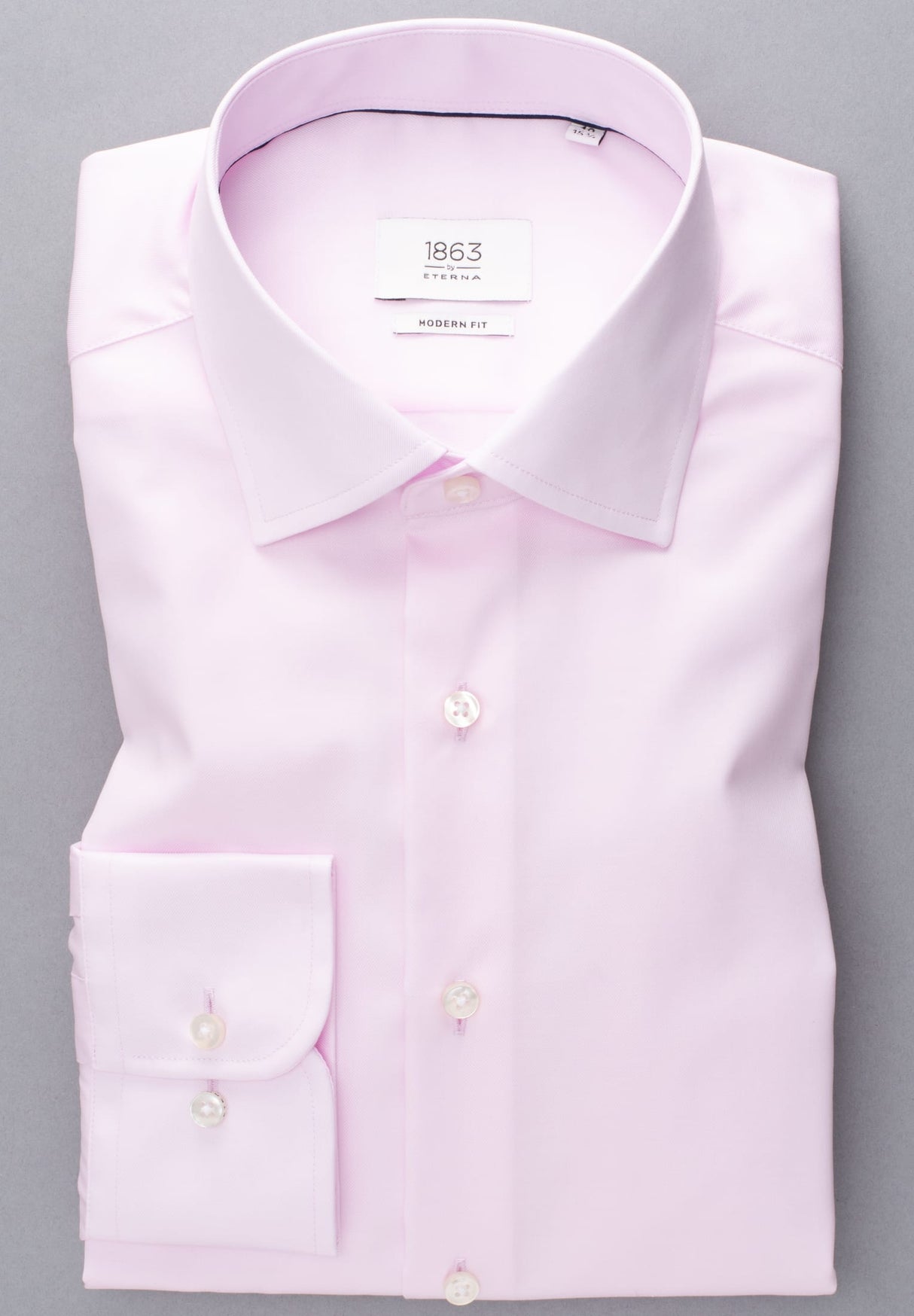 Eterna X-Tall Twill Light Pink Shirt Pink