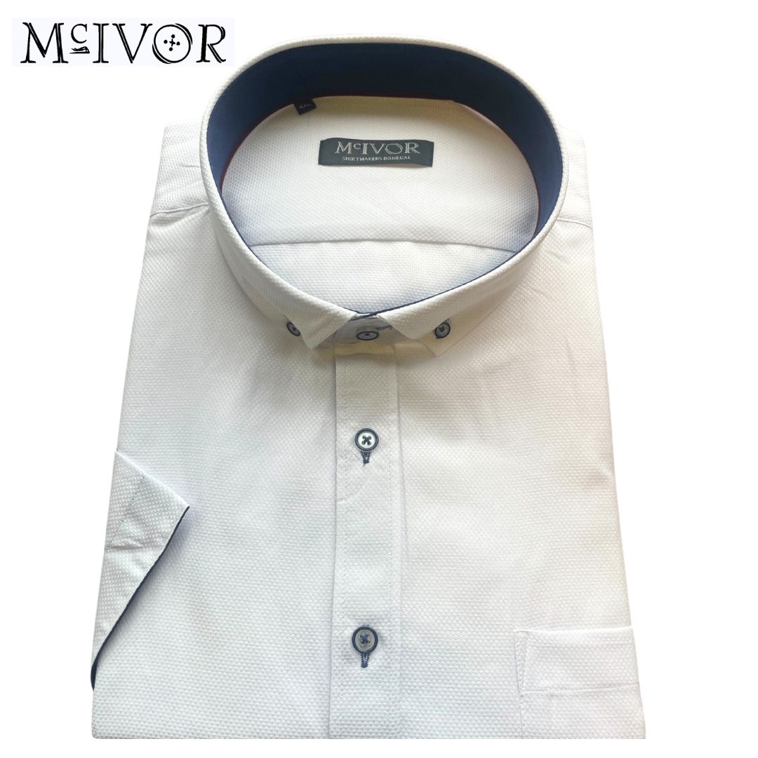 Mc Ivor Frank White Short Sleeve Shirt White