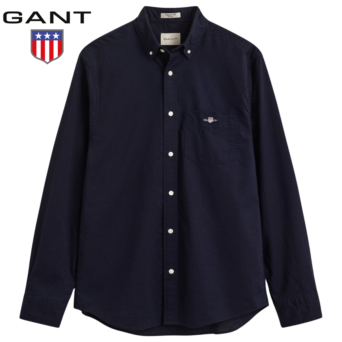 Gant Classic Poplin Navy Shirt Navy