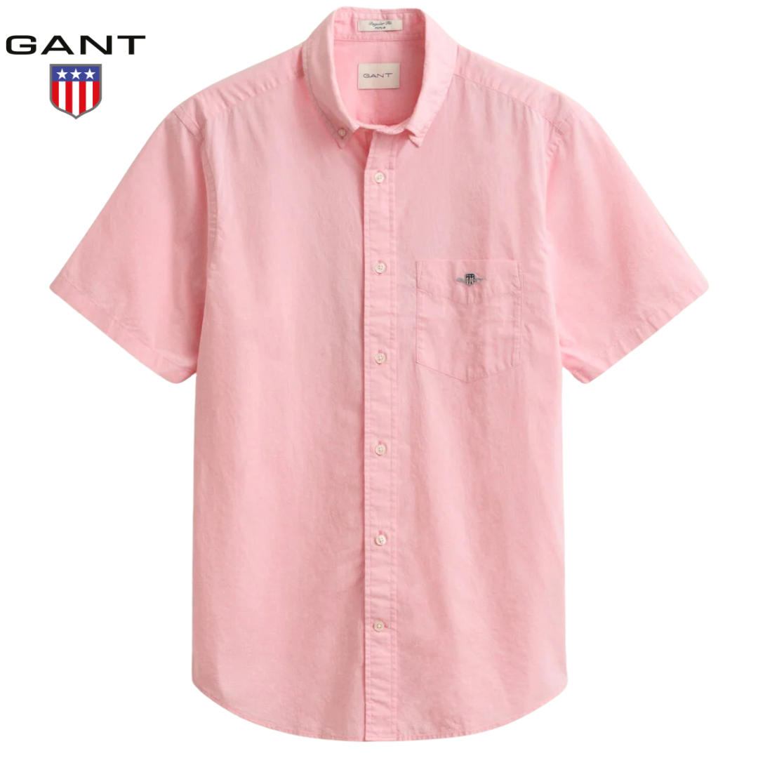 Gant Classic Poplin Pink Ss Shirt Pink