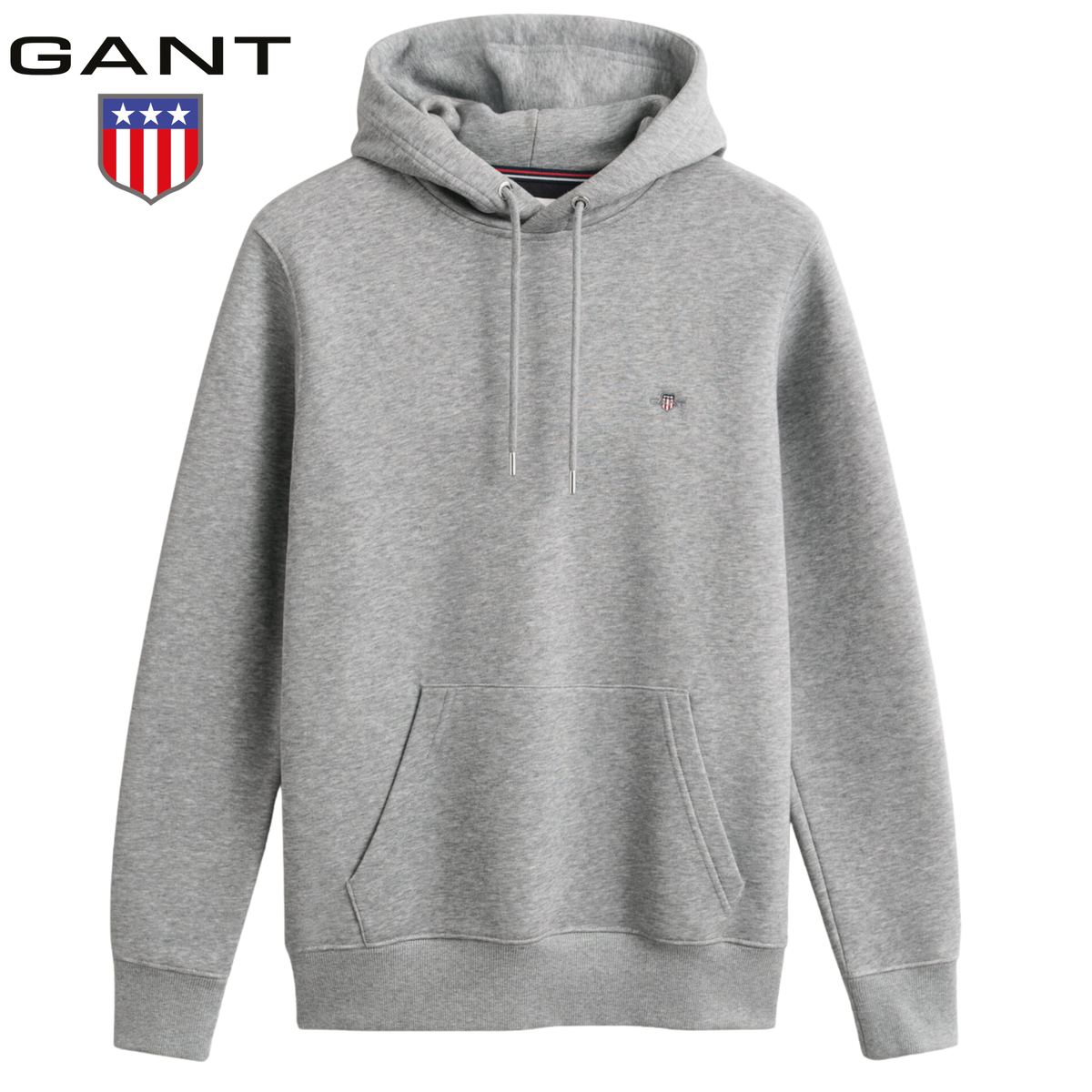 Gant Reg Shield Grey Hoodie Grey