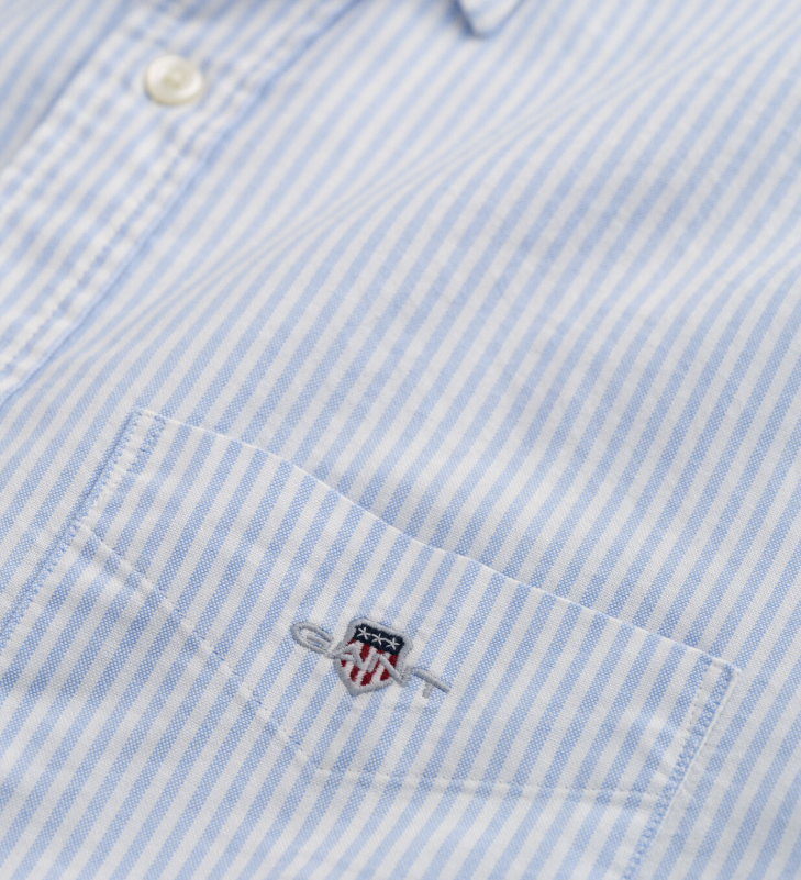 Gant Oxford Stripe Blue Casual Shirt Blue
