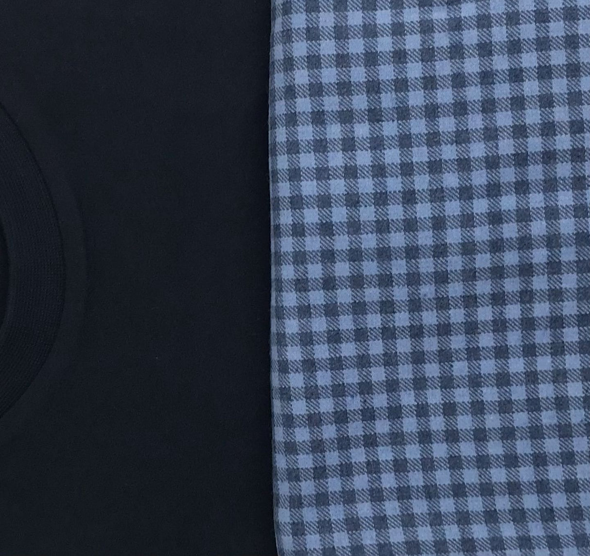 Gilt Edge Blue & Black Pyjama Set Blue