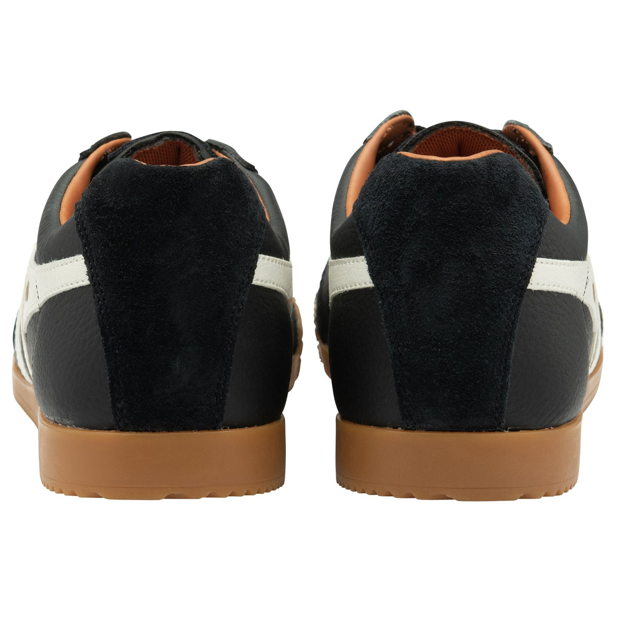 Gola Harrier Leather Black & White Shoe Black