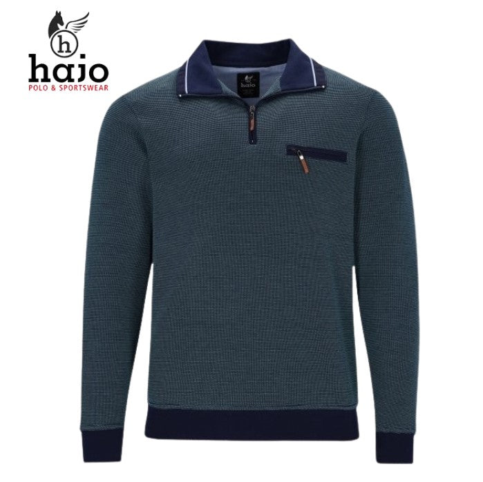 Hajo Stay Fresh Quarter Zip Sweatshirt Green