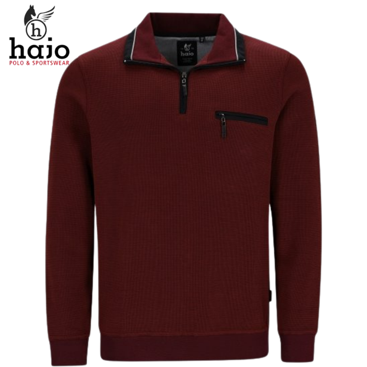 Hajo Berry Quarter Zip Sweatshirt Orange
