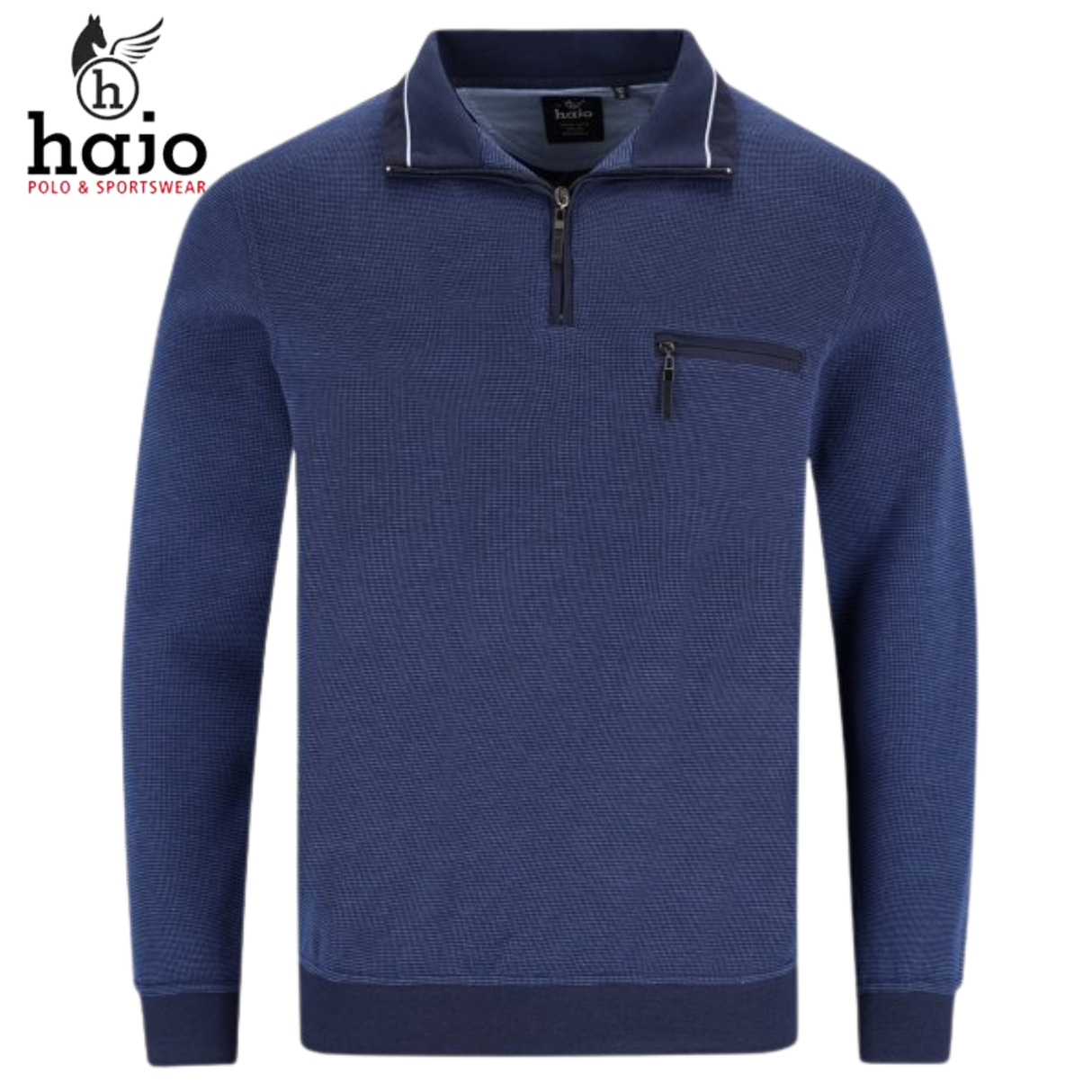 Hajo Quarter Zip Blue Sweatshirt Blue
