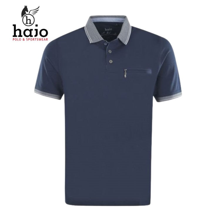 Hajo Stay Fresh Admiral Collar Polo Navy