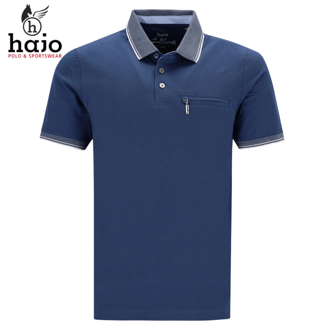 Hajo Stay Fresh Admiral Collar Polo Navy