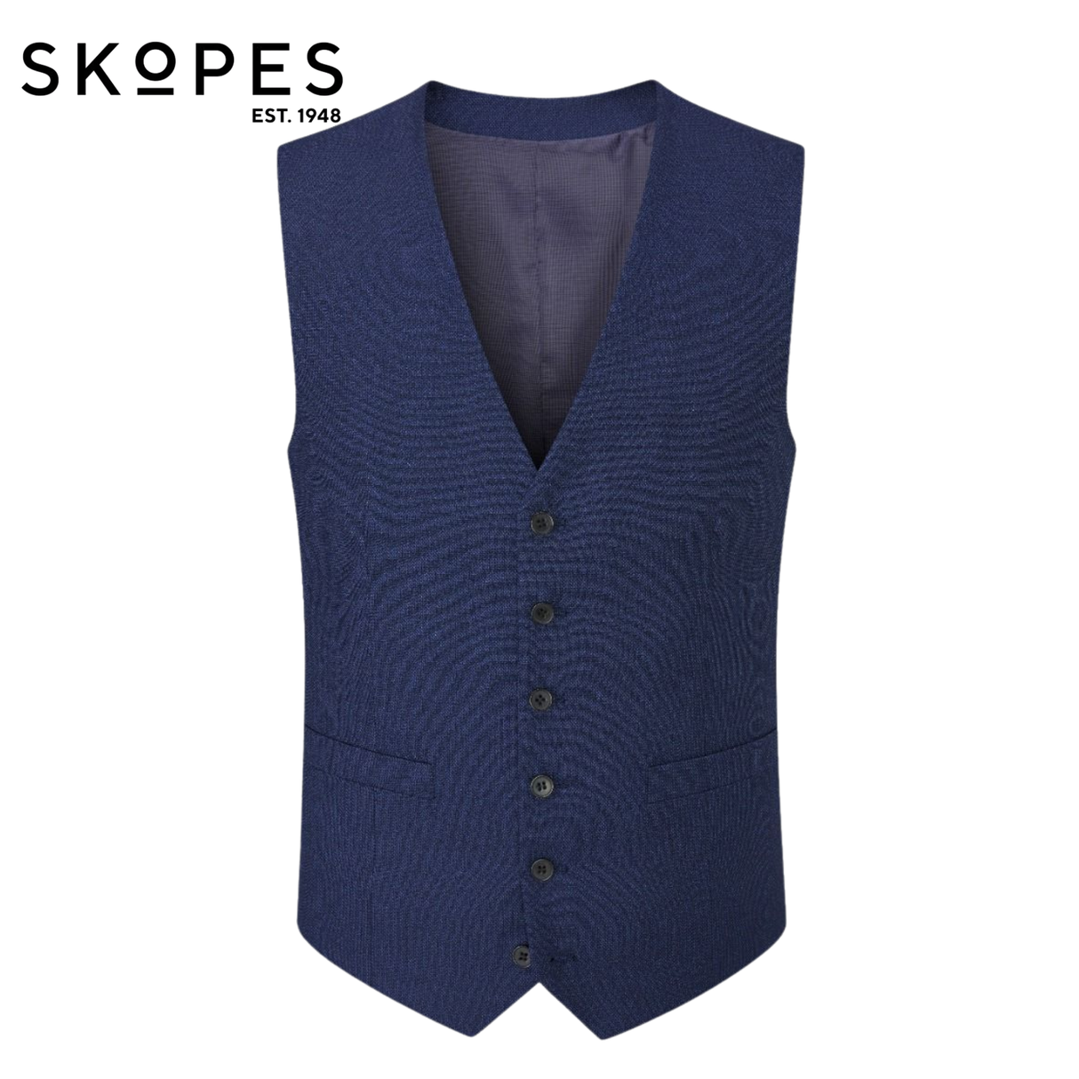 Skopes Harcourt Navy X-Long Waistcoat Navy