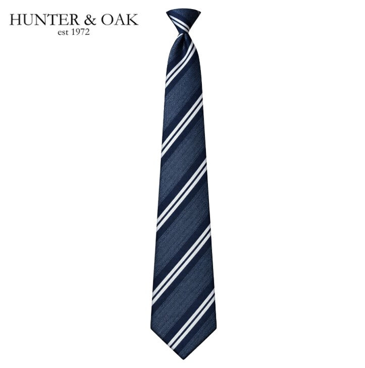 Hunter & Oak X-Long Navy Stripe Tie Set Navy