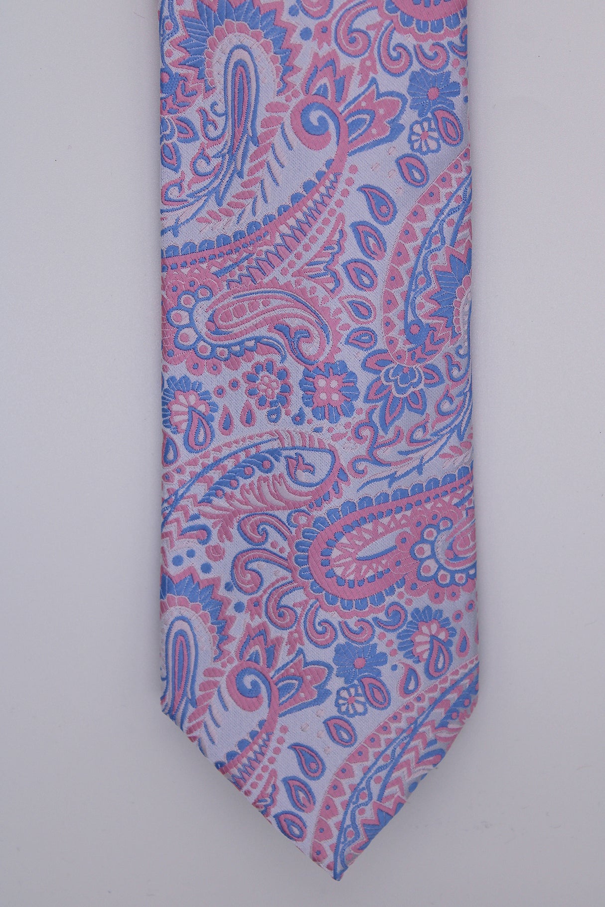 Hunter & Oak X-Long Peach Detail Tie Pink