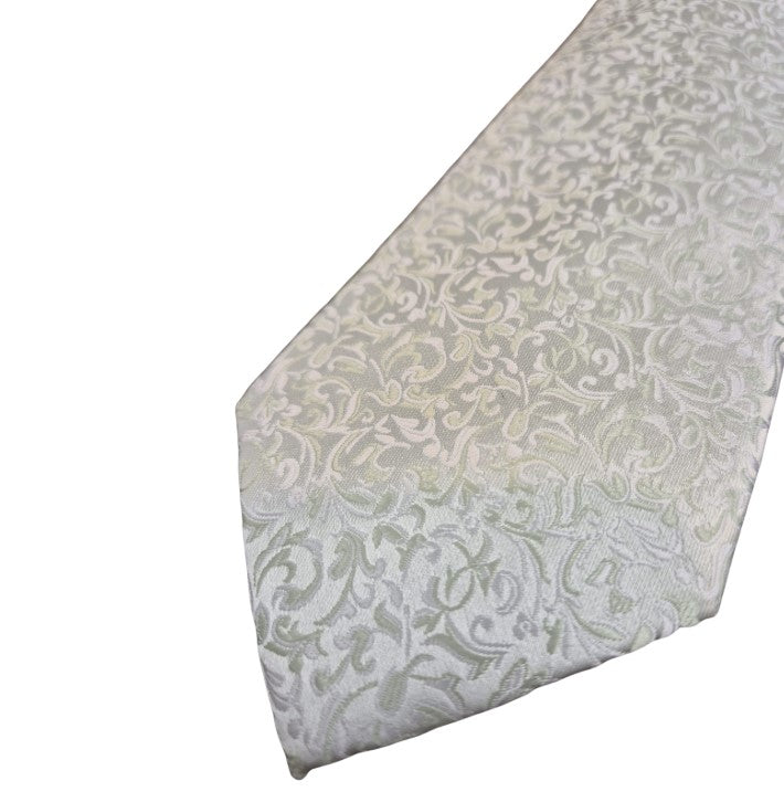 Hunter & Oak X-Long Green Paisley Tie Green