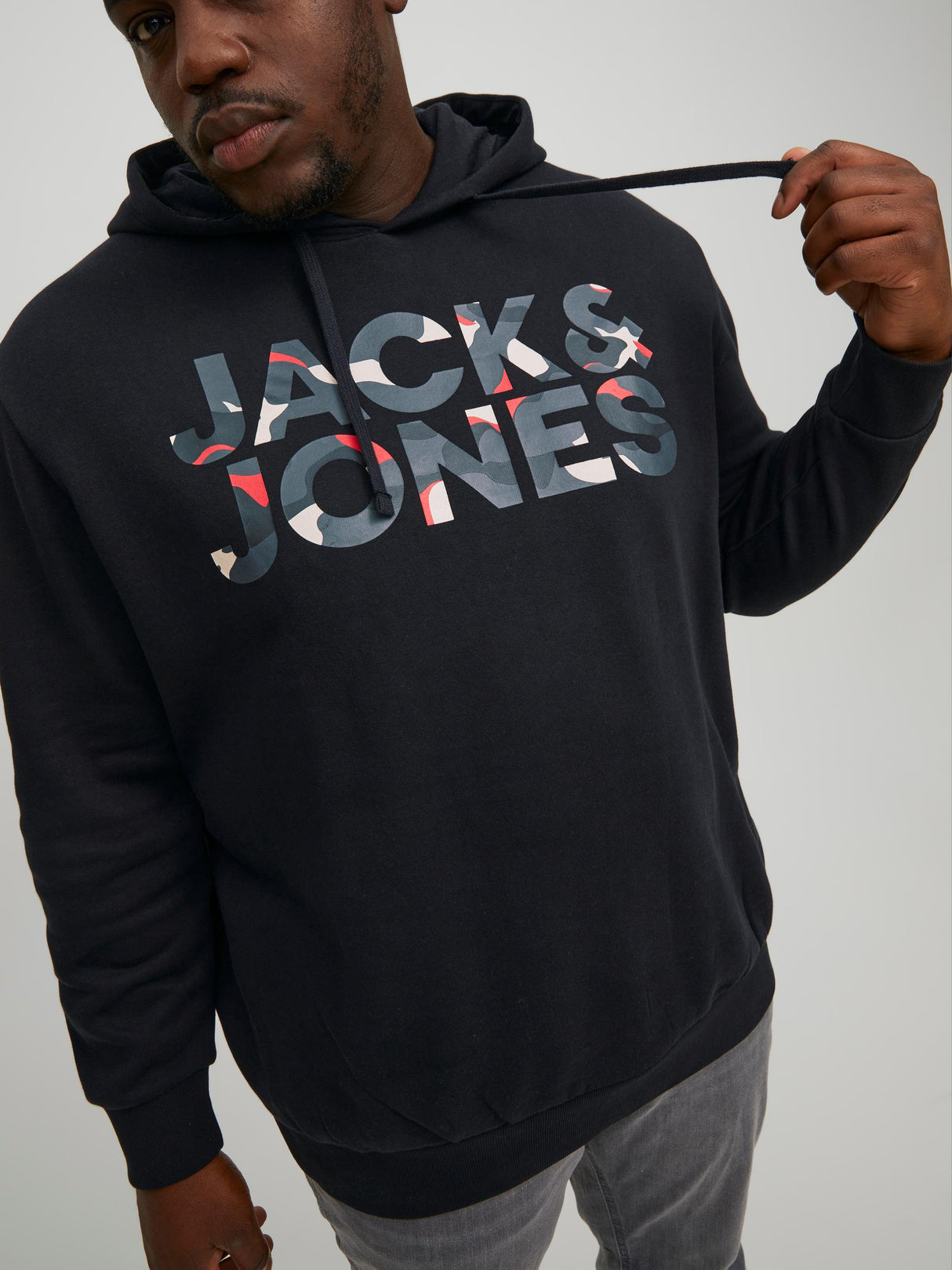 Jack & Jones Amp Black Sweat Hoodie Black