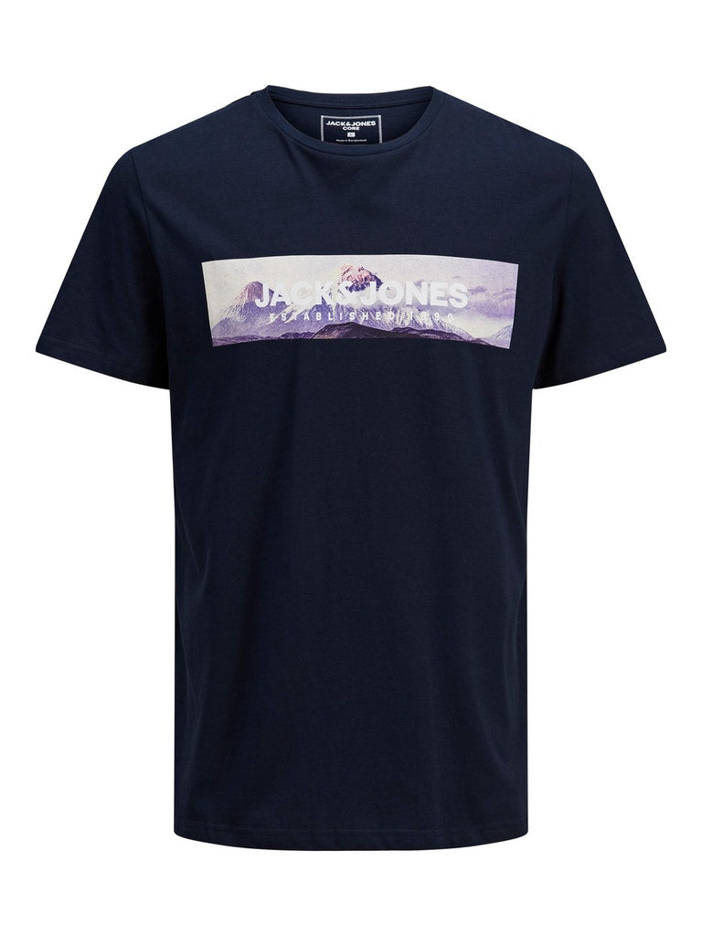 Jack & Jones Anniv Navy Crew Neck Tee Navy