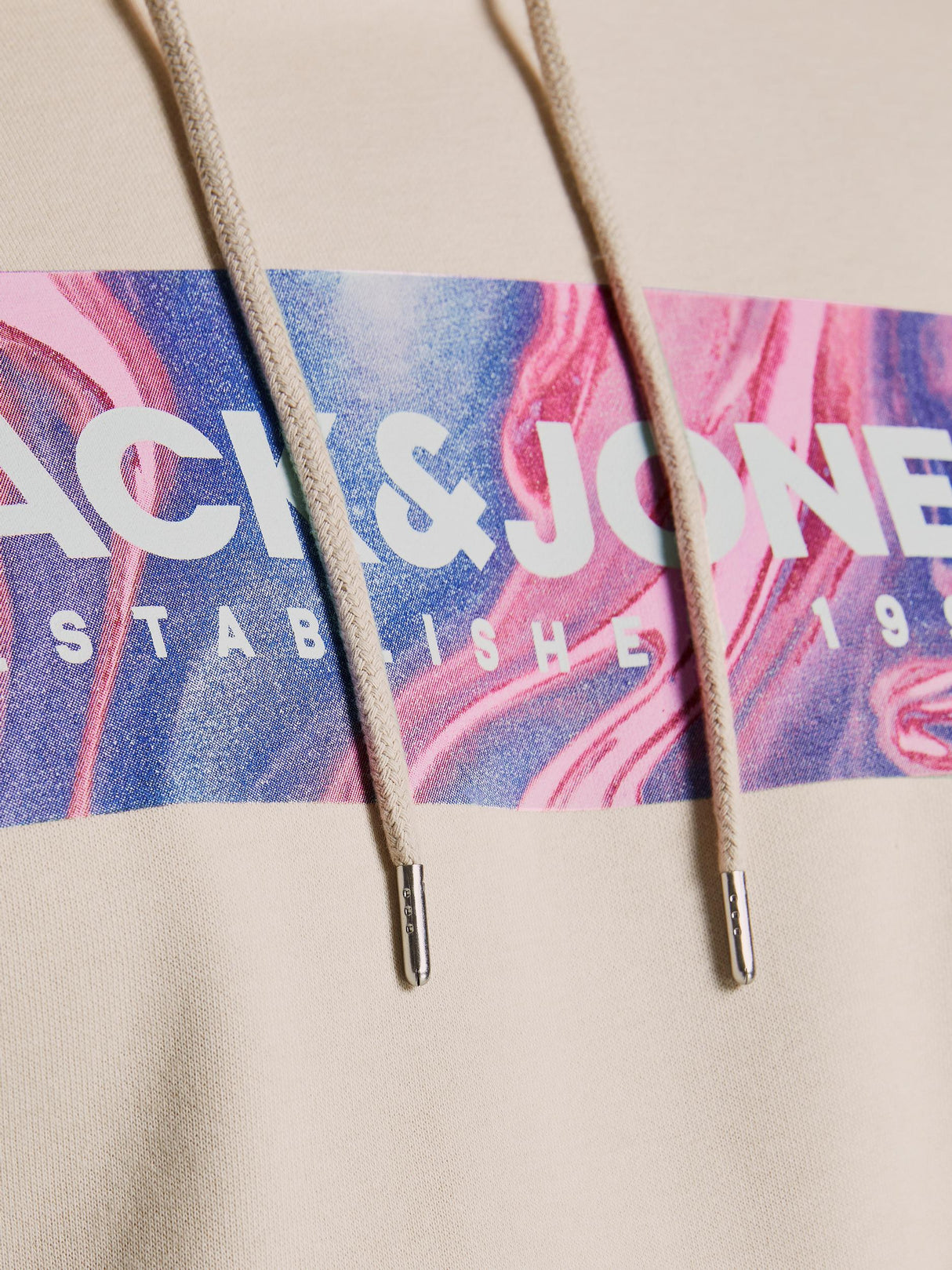 Jack & Jones Anniv Moonbeam Sweat Hoodie Ivory