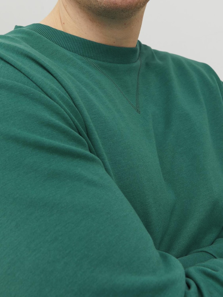 Jack & Jones Green Crew Neck Sweater Green