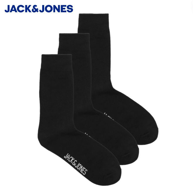 Jack & Jones 3-Pack Black Socks Black