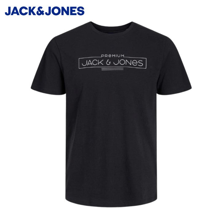 Jack & Jones Booster Logo Black Tee Black