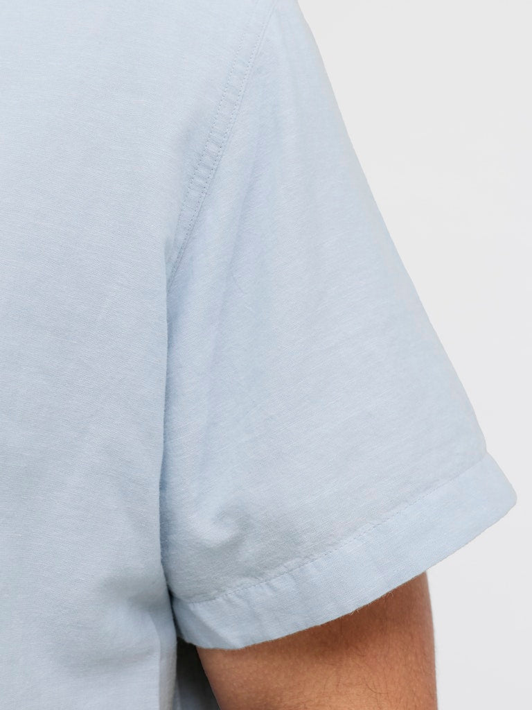 Jack & Jones Breeze Linen Ss Blue Shirt Blue
