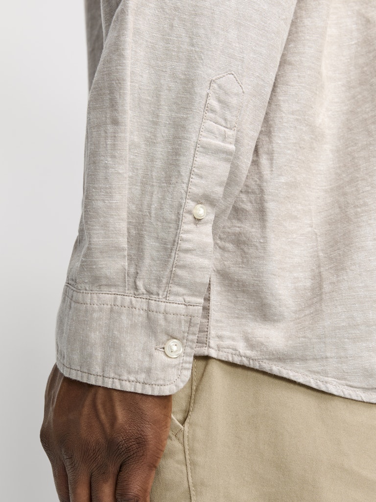 Jack & Jones Breeze Linen String Shirt Beige