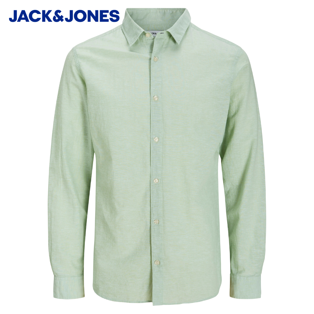 Jack & Jones Breeze Linen Collar Shirt Green