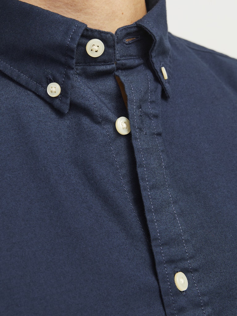Jack & Jones Brook Navy Oxford Shirt Navy