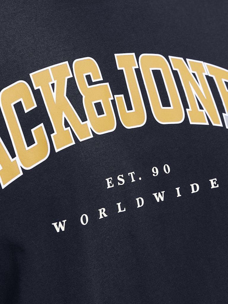 Jack & Jones Caleb Logo Navy T-Shirt Navy