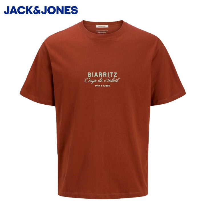 Jack & Jones Canggu Spice Logo T-Shirt Orange