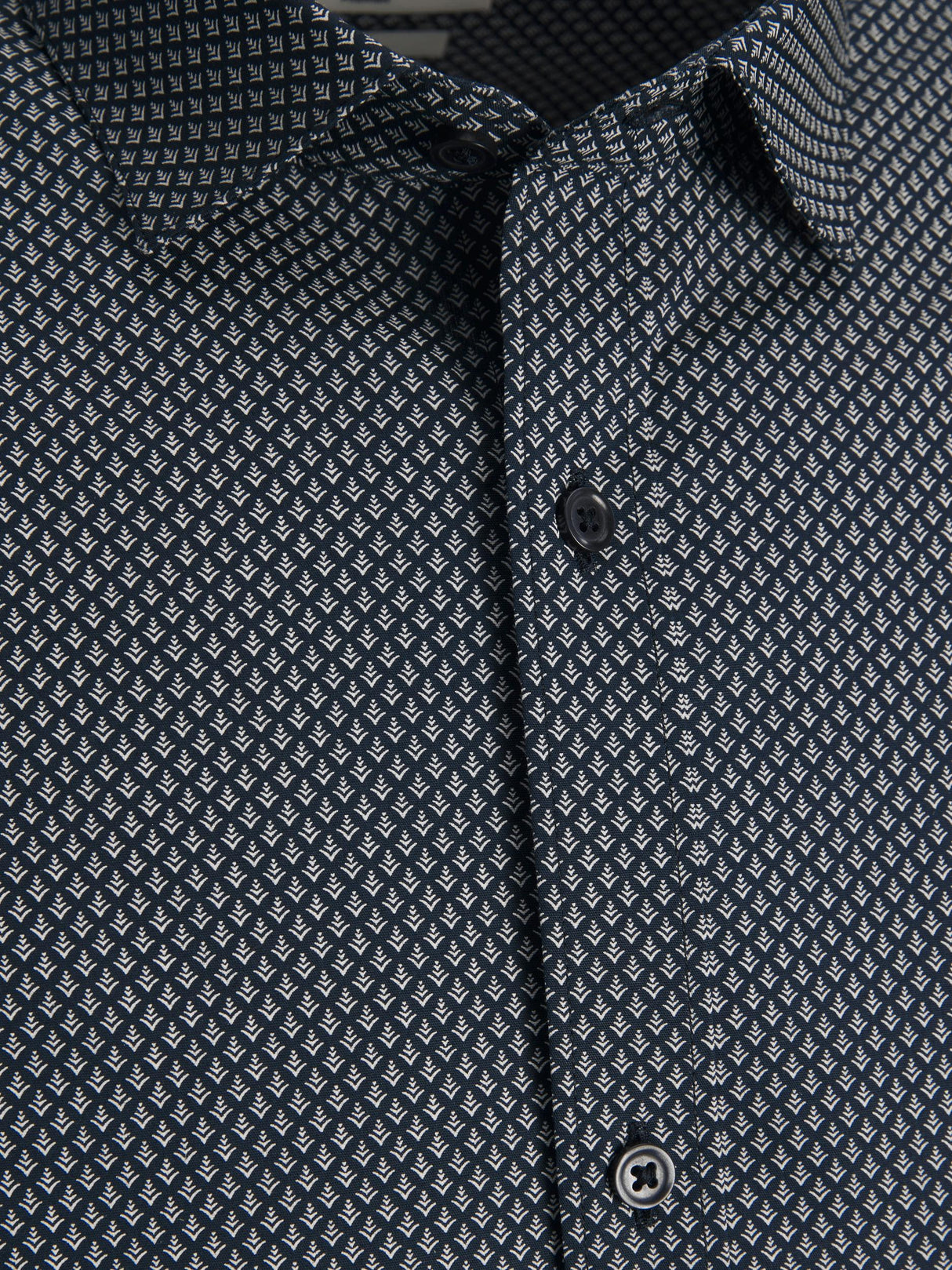 Jack & Jones Cardiff Navy Print Shirt Navy