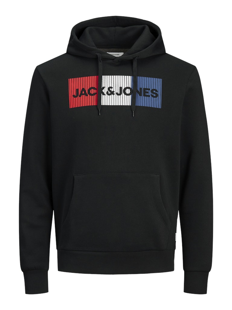Jack & Jones Corp Logo Black Hoodie Black