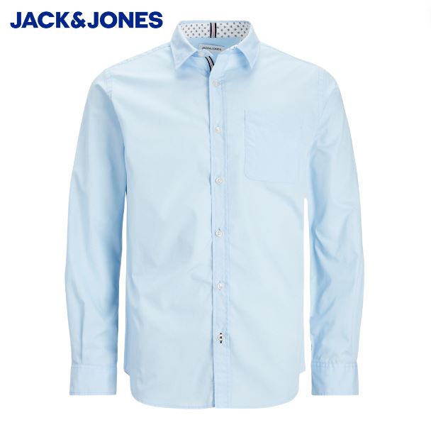 Jack & Jones Ditsy Detail Sky Blue Shirt Sky Blue