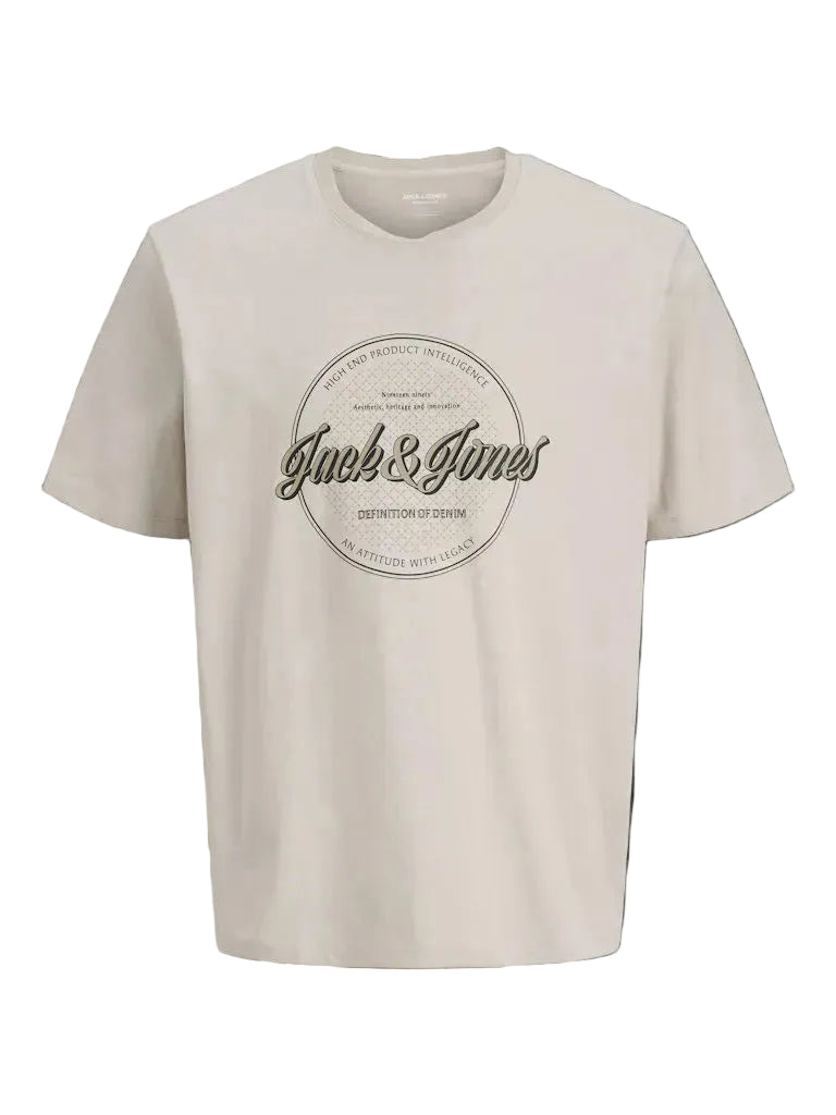 Jack & Jones Dover Logo Moonbeam Tee Beige