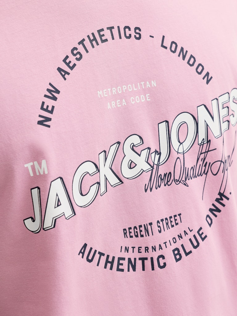 Jack & Jones E-Logo Prism Pink T-Shirt Pink