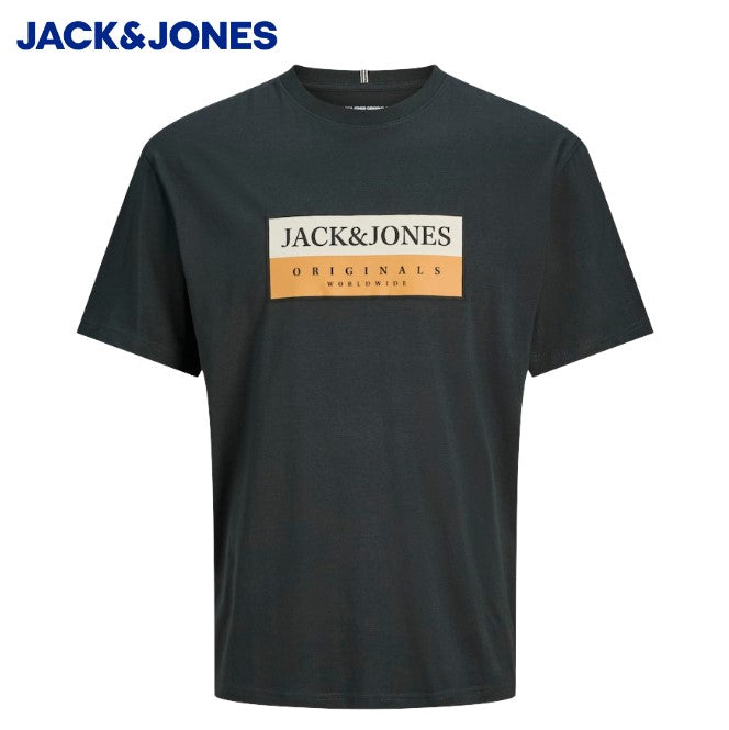 Jack & Jones Erik Box Logo Green T-Shirt Green