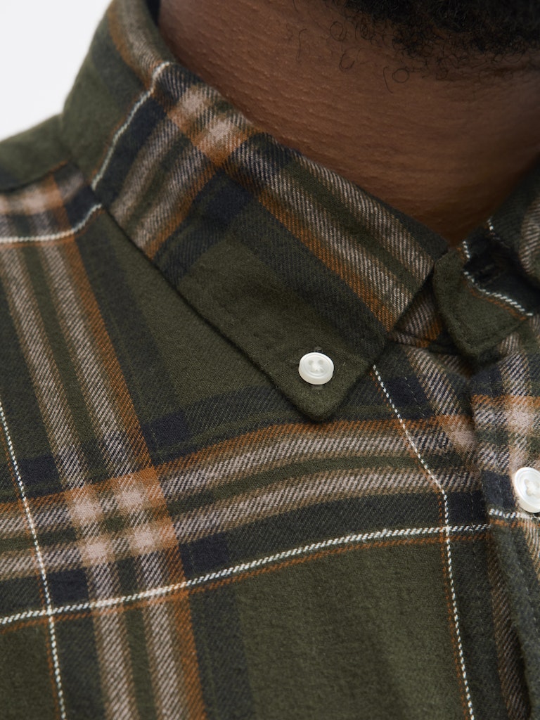 Jack & Jones Flannel Check Green Shirt Green