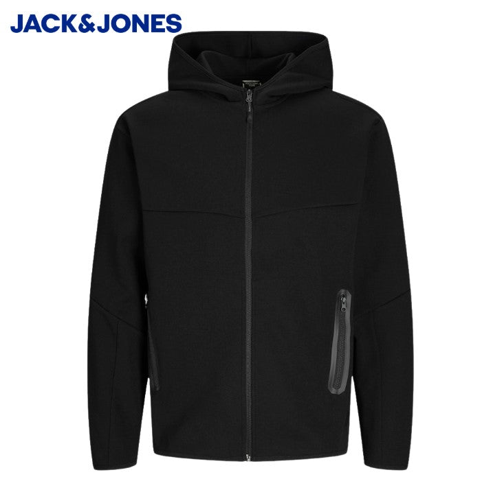Jack & Jones Fusion Full Zip Hoodie Black