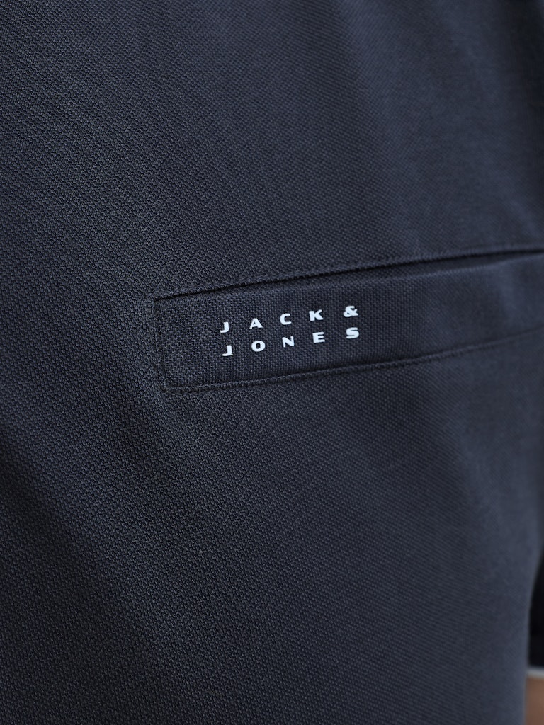 Jack & Jones Fusion Zip Outer Space Polo Navy