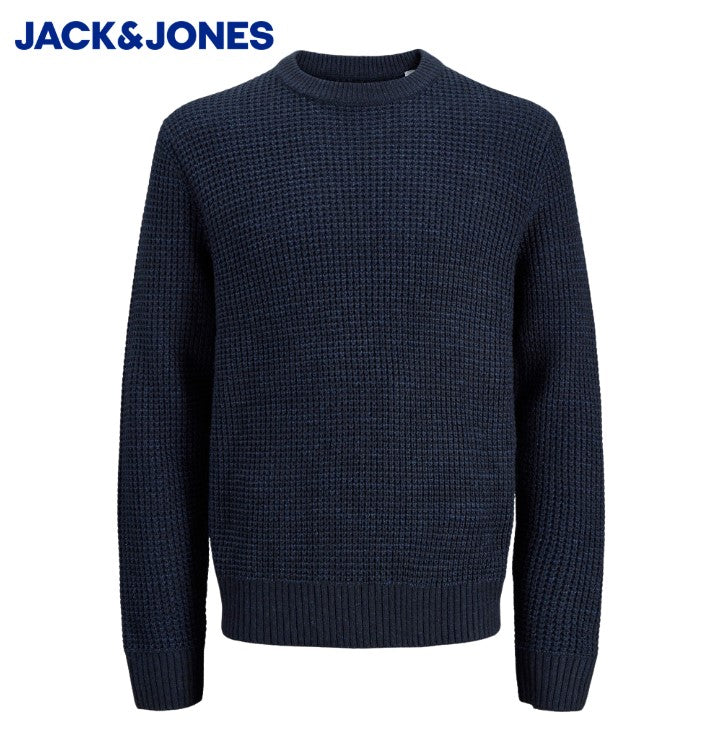 Jack & Jones Global Navy Crew Neck Knit Navy