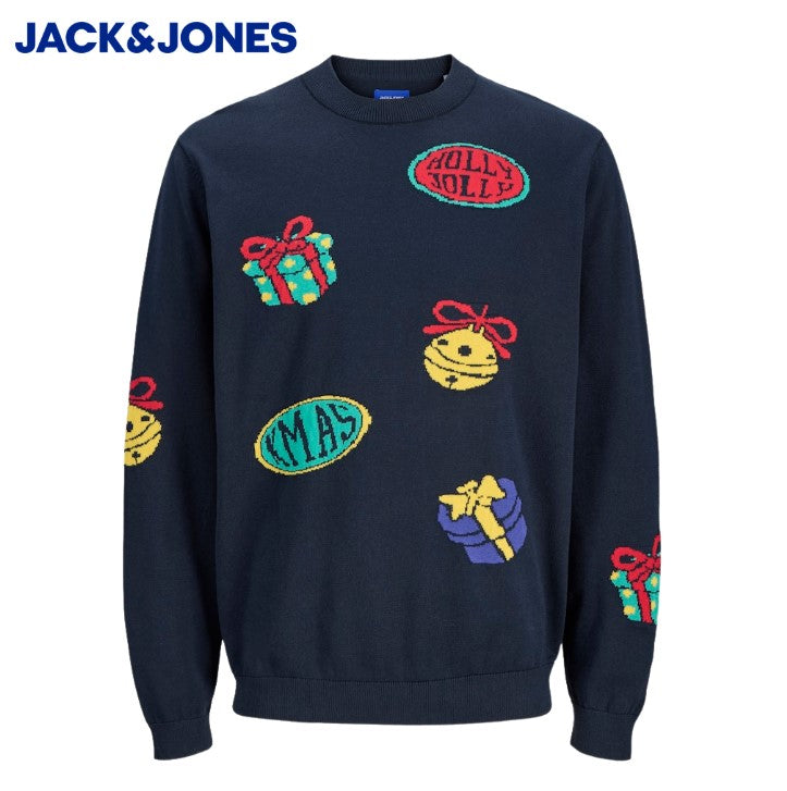 Jack & Jones Holly Christmas Knit Navy