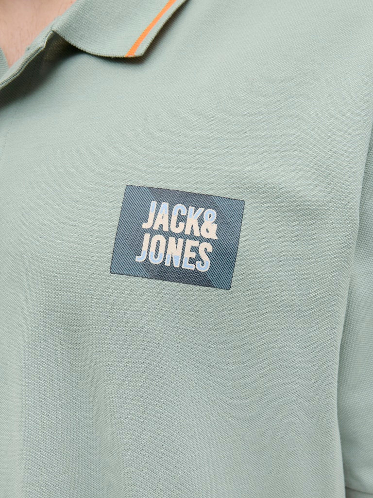 Jack & Jones Hudson Logo Polo Shirt Green