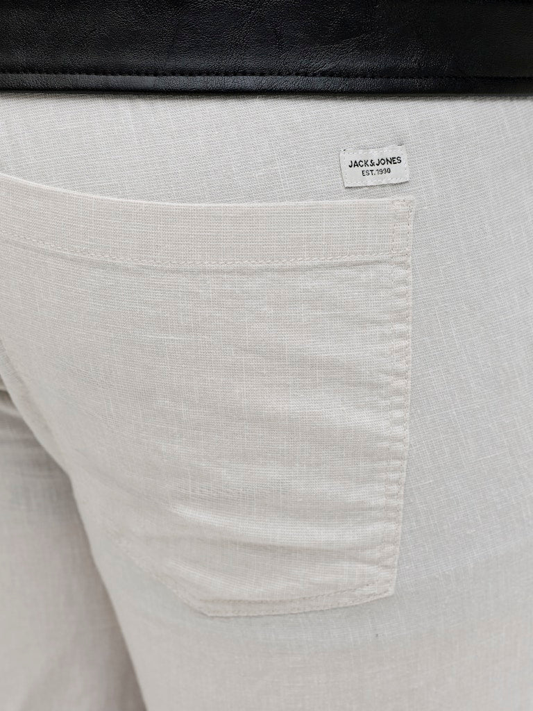 Jack & Jones Kane Linen Mix Beige Jogger Beige