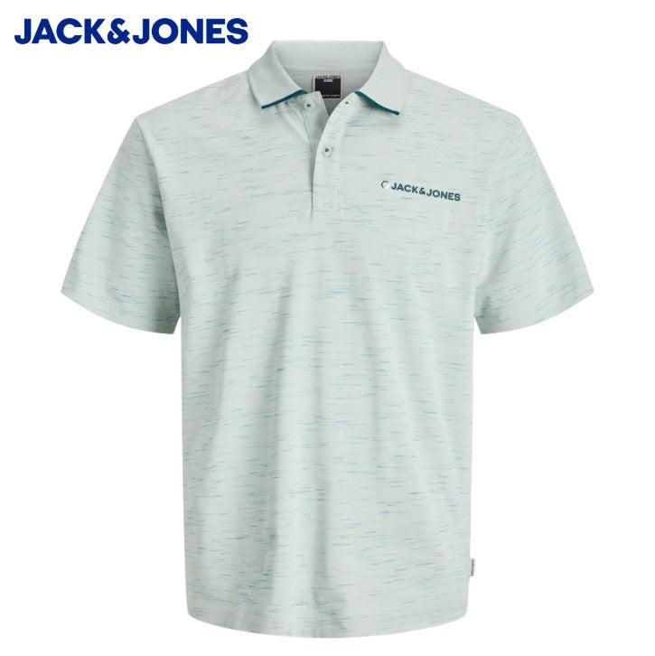 Jack & Jones Logan Inject Aqua Grey Polo Grey