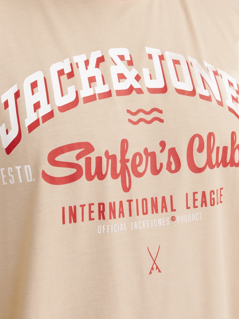 Jack & Jones Logo Peach T-Shirt Pink