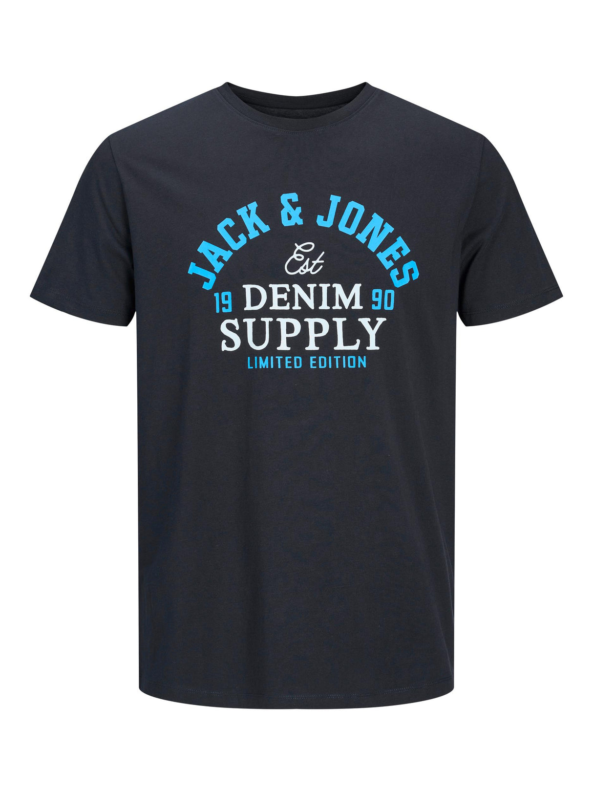 Jack & Jones Logo Ss Dark Navy Tee Navy